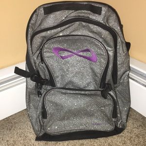 Black/Silver Glitter Nfinity Cheer Laptop backpack